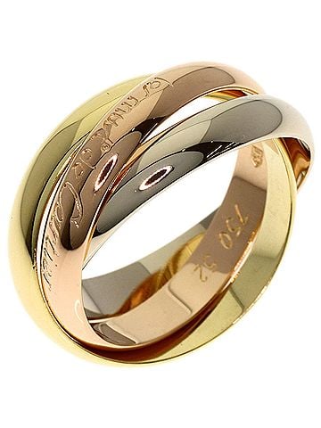 Cartier Cartier Trinity #52 Ring - 18K Yellow Gold/18K Pink White Gold Women's CARTIER (view 2)