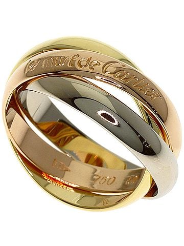 Cartier Cartier Trinity #50 Ring - 18K Yellow Gold/18K Pink White Gold Women's CARTIER (view 1)