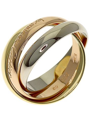 Cartier Cartier Trinity #50 Ring - 18K Yellow Gold/18K Pink White Gold Women's CARTIER (view 2)
