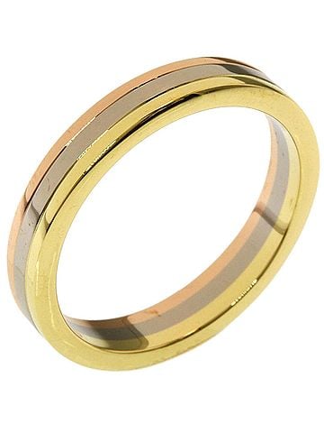 Cartier Cartier Three Gold #52 Ring - 18K Yellow Gold/18K White Pink Women's CARTIER (view 2)