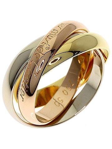 Cartier Cartier Trinity #50 Ring - 18K Yellow Gold/18K Pink White Gold Women's CARTIER (view 2)