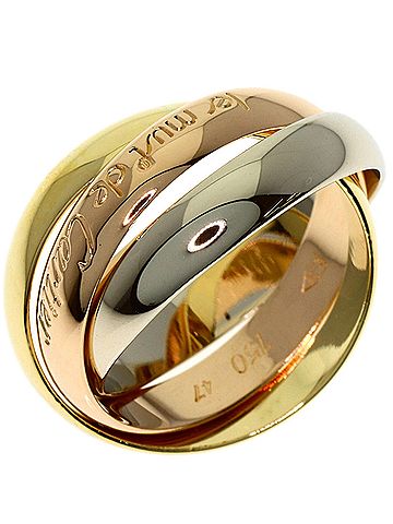 Cartier Cartier Trinity #47 Ring - 18K Yellow Gold/18K Pink White Gold Women's CARTIER (view 2)