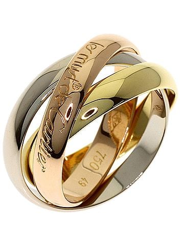 Cartier Cartier Trinity #49 Ring - 18K Yellow Gold/18K Pink White Gold Women's CARTIER (view 2)