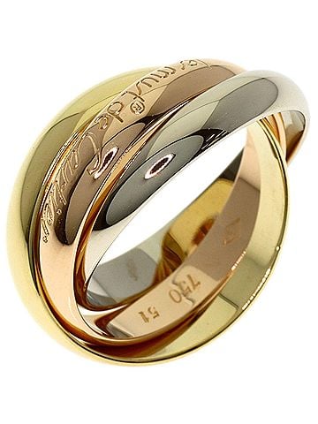 Cartier Cartier Trinity #51 Ring - 18K Yellow Gold/18K Pink White Gold Women's CARTIER (view 2)