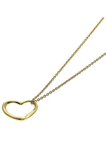 Tiffany & Co. Tiffany &amp; Co. Open Heart Necklace, 18K Yellow Gold, Women's. (view 1)