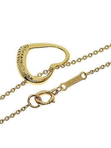 Tiffany & Co. Tiffany &amp; Co. Open Heart Necklace, 18K Yellow Gold, Women's. (view 2)