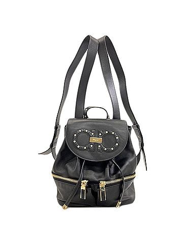 Salvatore Ferragamo Salvatore Ferragamo Gancini Studded Backpack/Daypack, Leather, Women's (view 1)