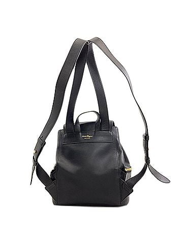 Salvatore Ferragamo Salvatore Ferragamo Gancini Studded Backpack/Daypack, Leather, Women's (view 2)