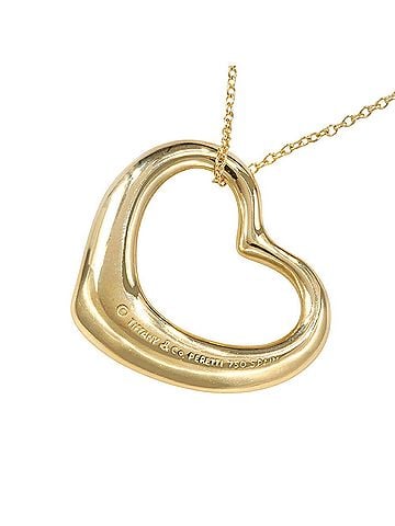 Tiffany & Co. Tiffany &amp; Co. Heart Necklace, approximately 10.2g, K18YG Yellow Gold, Large Size (view 1)