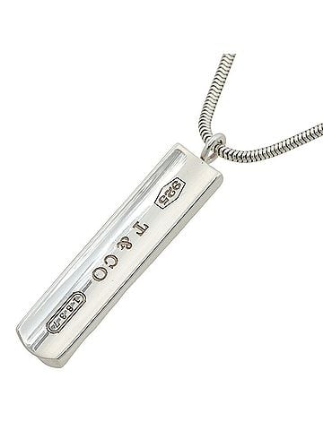 Tiffany & Co. Tiffany &amp; Co. Necklace, approximately 13.3g, 1837, SV925 sterling silver, bar design, stylish. (view 1)