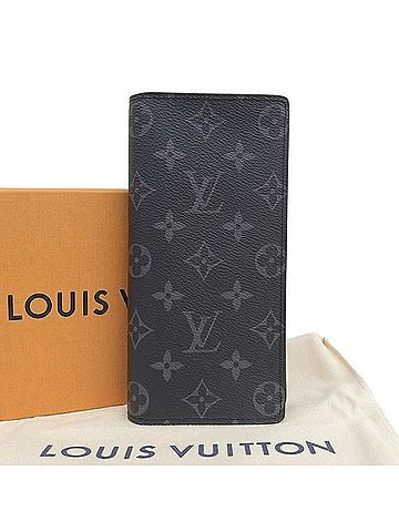 Louis Vuitton Louis Vuitton Monogram Eclipse Portefeuille Brazza M61697 Bi-fold Long Wallet (view 1)
