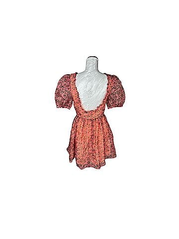 Anthropologie Lost + Wander Floral Puff Sleeve Mini Dress Casual Dress (view 2)