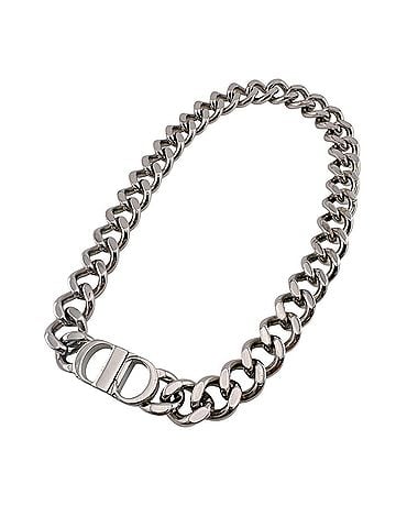 Christian Dior Christian Dior Dior CD ICON Chain Link Necklace, Silver (view 2)
