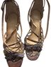 Vince Camuto Snake Print Multi Color Sandals Size 7 1/2 - photo 1
