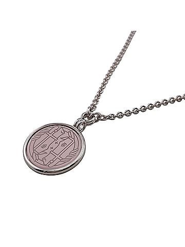 Hermès HERMES Medallion Quadrière Necklace Chain Silver (view 1)