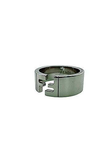 Fendi FENDI FF motif band ring, simple silver. (view 1)