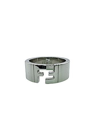 Fendi FENDI FF motif band ring, simple silver. (view 2)