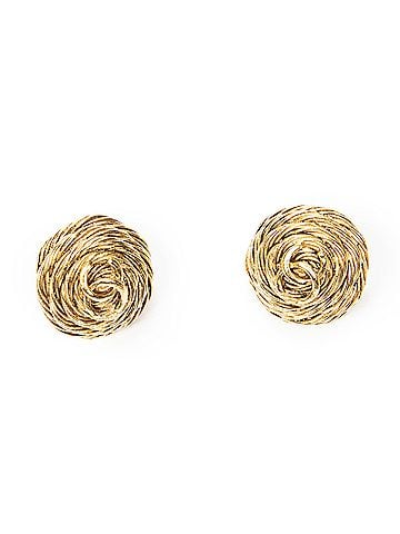 Chanel CC Round Clip On Earrings (view 1)
