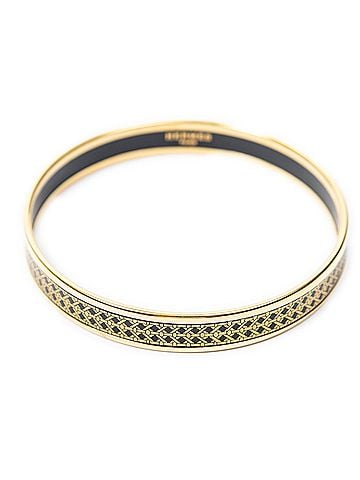 Hermes Leather Goods Enamel Bangle PM (view 2)