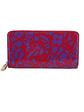 Louis Vuitton LOUIS VUITTON M90123 Zippy Wallet Round Zipper Sweet Monogram Vernis Long Red (view 1)