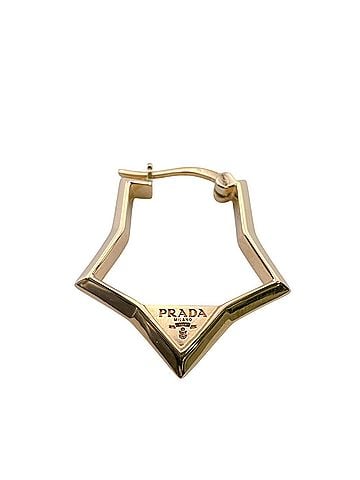Prada PRADA hoop earrings, gold. (view 1)
