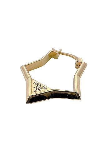Prada PRADA hoop earrings, gold. (view 2)