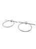 Hermès 100% Sterling Silver Silver Toned HERMES Loop MM Earrings (Pair) 10.7g Silver One size - photo 2