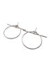 Hermès 100% Sterling Silver Silver Toned HERMES Loop MM Earrings (Pair) 10.7g Silver One size - photo 3