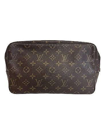 Louis Vuitton LOUIS VUITTON M47522 Trousse Toilette 28 Monogram Second Bag Clutch for Men and Women, Brown (view 1)