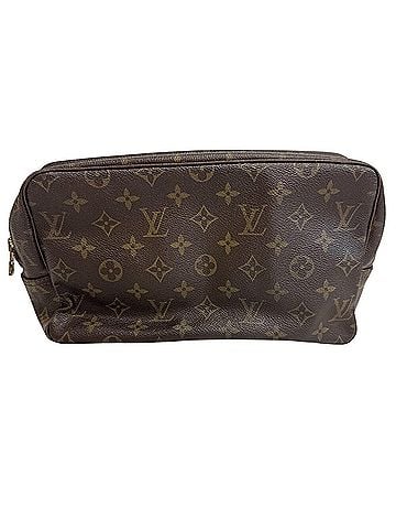 Louis Vuitton LOUIS VUITTON M47522 Trousse Toilette 28 Monogram Second Bag Clutch for Men and Women, Brown (view 2)