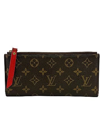 Louis Vuitton LOUIS VUITTON M61287 Portefeuille Adele Bi-fold Long Wallet Monogram Brown (view 2)