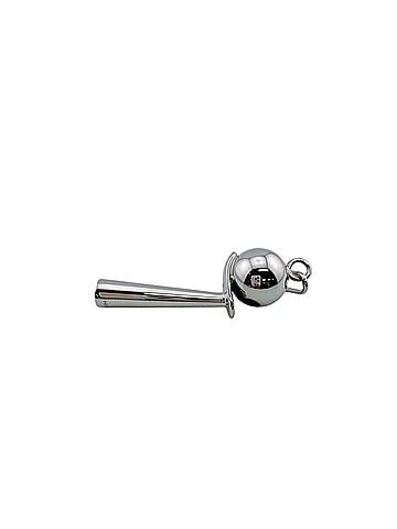 Hermès HERMES Curiosité Chiffre Necklace Pendant Whistle Charm Bag Silver (view 2)