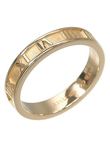 Tiffany & Co. Tiffany &amp; Co. Atlas Narrow Ring, 18K Yellow Gold, Approx. 5.87g (view 1)