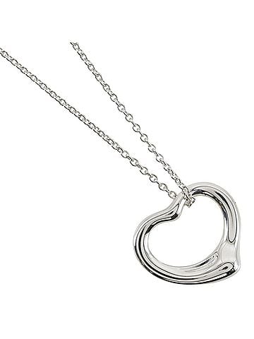 Tiffany & Co. Tiffany &amp; Co. Open Heart Necklace, Elsa Peretti design, Sterling Silver 925, approx. 2.5g, Unisex. (view 1)