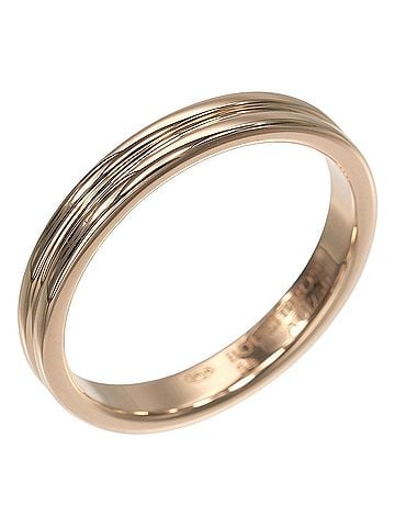 Boucheron Boucheron Godron Ring, 18KPG Pink Gold, Approx. 3.61g (view 1)