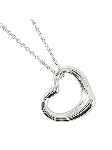 Tiffany & Co. Tiffany &amp; Co. Open Heart Necklace, Elsa Peretti design, Sterling Silver 925, approx. 6.4g, Unisex. (view 1)