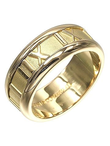 Tiffany & Co. Tiffany &amp; Co. Atlas Ring, 18K Yellow Gold, Approx. 8g (view 1)