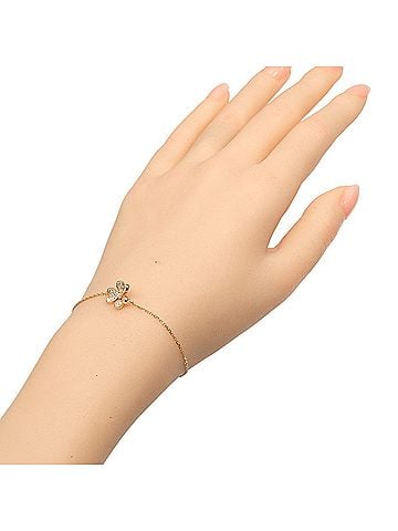 Van Cleef & Arpels Van Cleef &amp; Arpels Frivole Mini Bracelet VCARP7RD00 18KPG Pink Gold Diamond Approx. 2.31g (view 2)