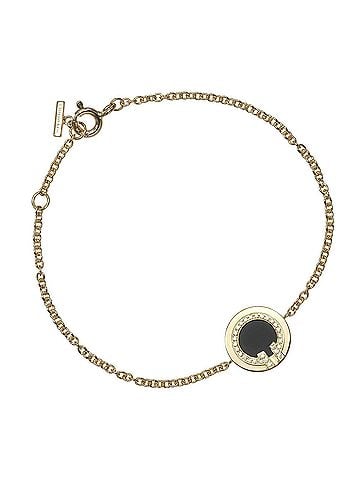 Tiffany & Co. Tiffany &amp; Co. T Two Circle Bracelet, 18K Yellow Gold, Onyx, Diamonds, Approx. 2.81g. (view 1)
