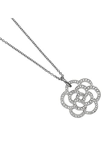 Chanel Chanel Camellia Necklace, 18K White Gold, Diamonds, Approx. 6.33g. (view 1)