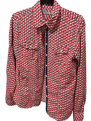 Creme Fraiche Long Sleeve Button-Down Shirt (view 1)