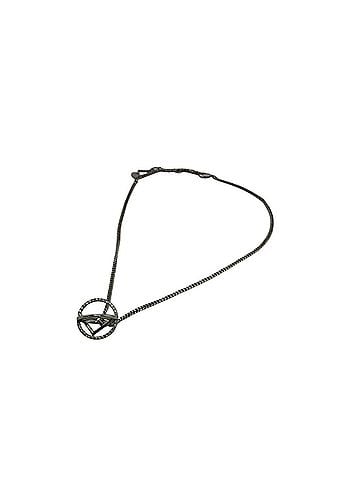 Fendi FENDI F is necklace chain silver (view 2)