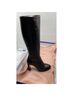 Stuart Weitzman 100% Nylon Solid Black Boots Size 8 - photo 14