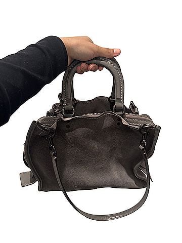 Coach GREY LEATHER ROGUE 20 BAG Leather Crossbody Bag (view 2)