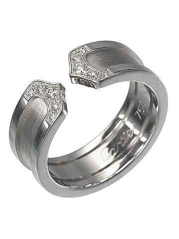Cartier Cartier Ring 2C, Approx. 7.35g, 18KWG White Gold, Diamond Ring, CARTIER (view 1)
