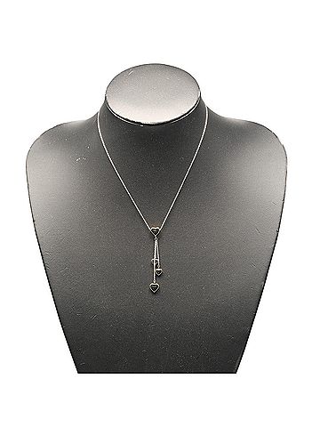 Tiffany & Co. Tiffany &amp; Co. Multi Heart Necklace, 18K White Gold (YG), Approx. 6.52g. (view 2)