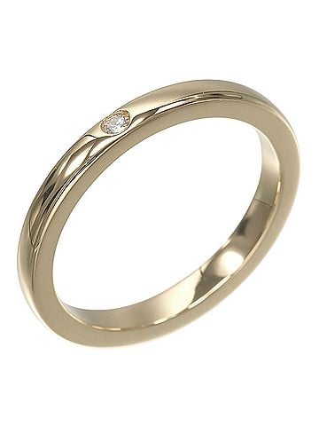 Tiffany & Co. Tiffany &amp; Co. Stacking Band Ring, 18K Yellow Gold, Diamond, Approx. 3.15g. (view 1)