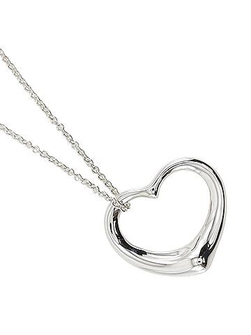 Tiffany & Co. Tiffany &amp; Co. Open Heart Necklace, designed by Elsa Peretti, 925 Sterling Silver, approx. 10.0g, unisex. (view 1)