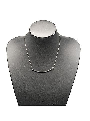 Tiffany & Co. Tiffany &amp; Co. T Smile Large Necklace, 18K White Gold, Approx. 3.75g (view 2)