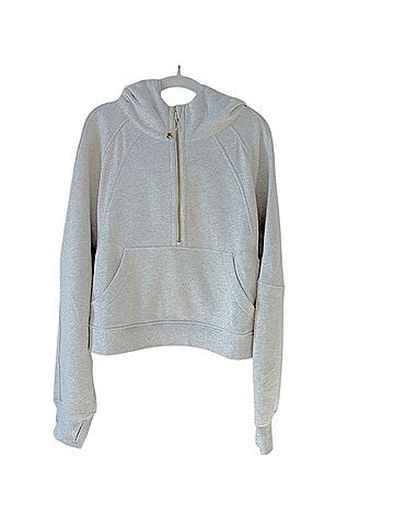 Lululemon Athletica Scuba Oversized Half Zip Hoodie Long Sleeve Top (view 1)